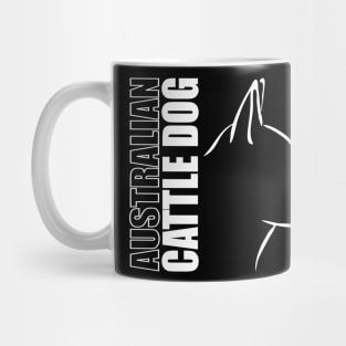 Australian Cattle Dog profile dog heeler Mug